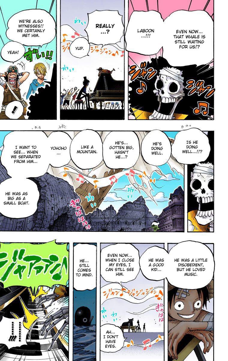 3. Brook being one of the pirates that Laboon is waiting for.