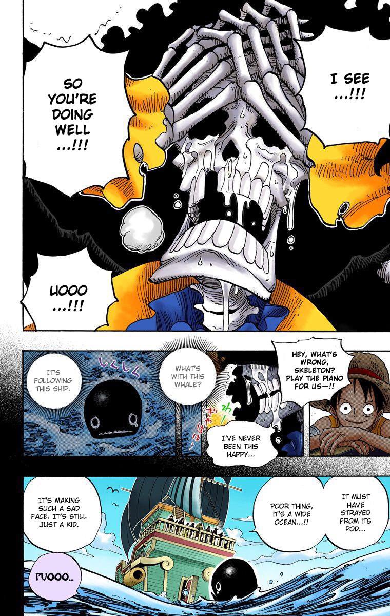 3. Brook being one of the pirates that Laboon is waiting for.