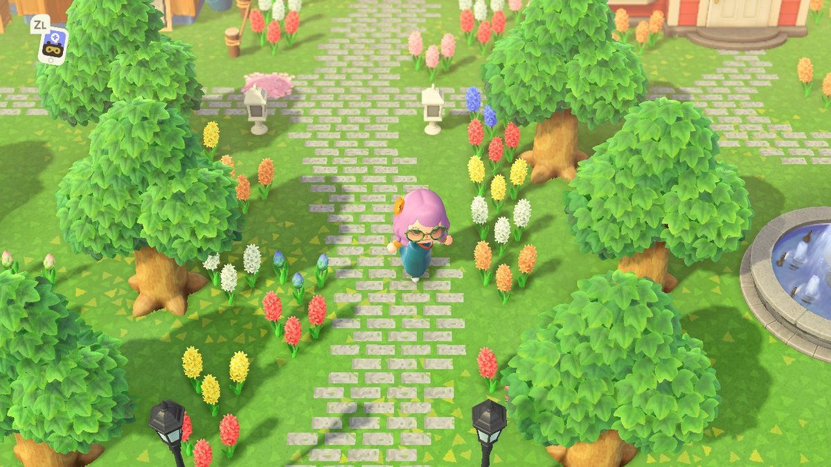 katebrusk's tweet photo. By duplicating and erasing bricks from this tile you can make any curve and width! #AnimalCrossing #ACNH #NintendoSwitch #path https://t.co/LTerYKGUEs