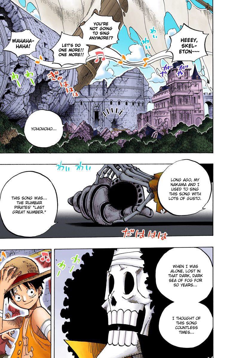 3. Brook being one of the pirates that Laboon is waiting for.