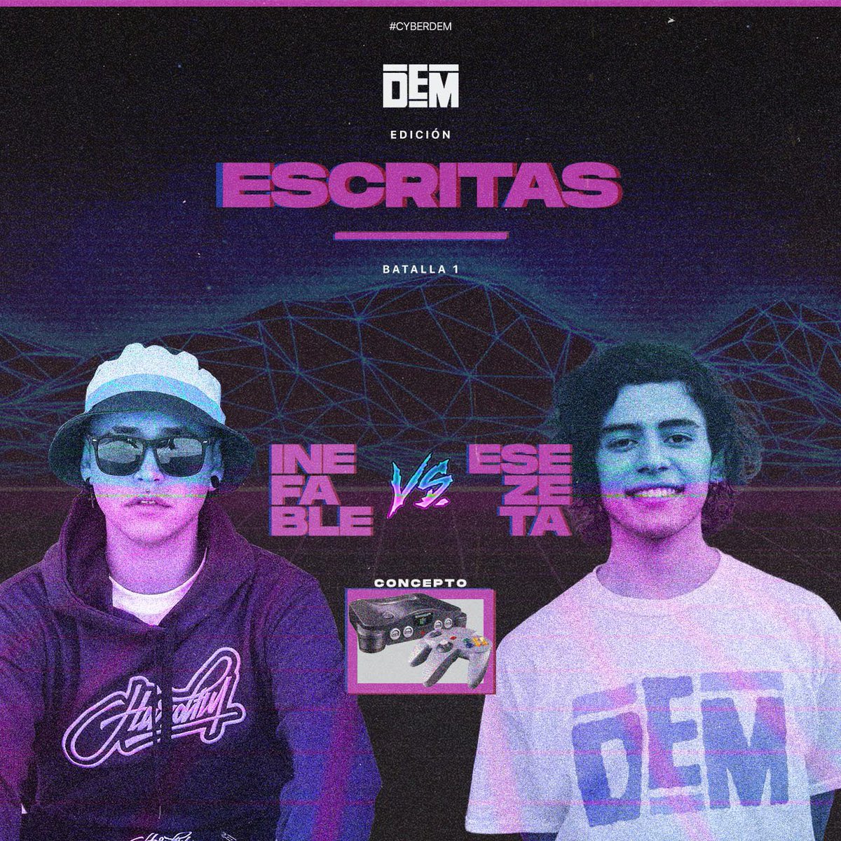 dembattles's tweet photo. 📝 @inefable_of 🆚 @esezeta1 inaugurarán la primera edición online-escrita de DEM. https://t.co/L2MZCu4oBX
