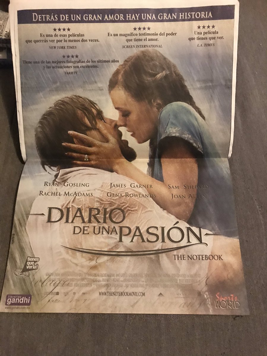 THE NOTEBOOK or “Diario de una pasión”