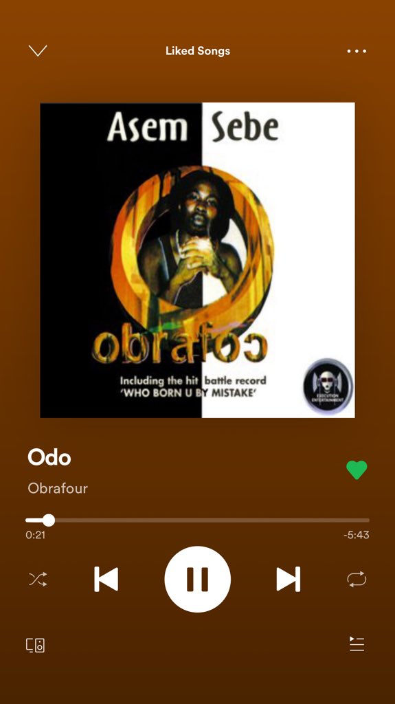 Kofi_Seven's tweet image. Now playing Odo by Obrafour 
Asem Sebe Album! #TimelessRecord❤️❤️❤️❤️