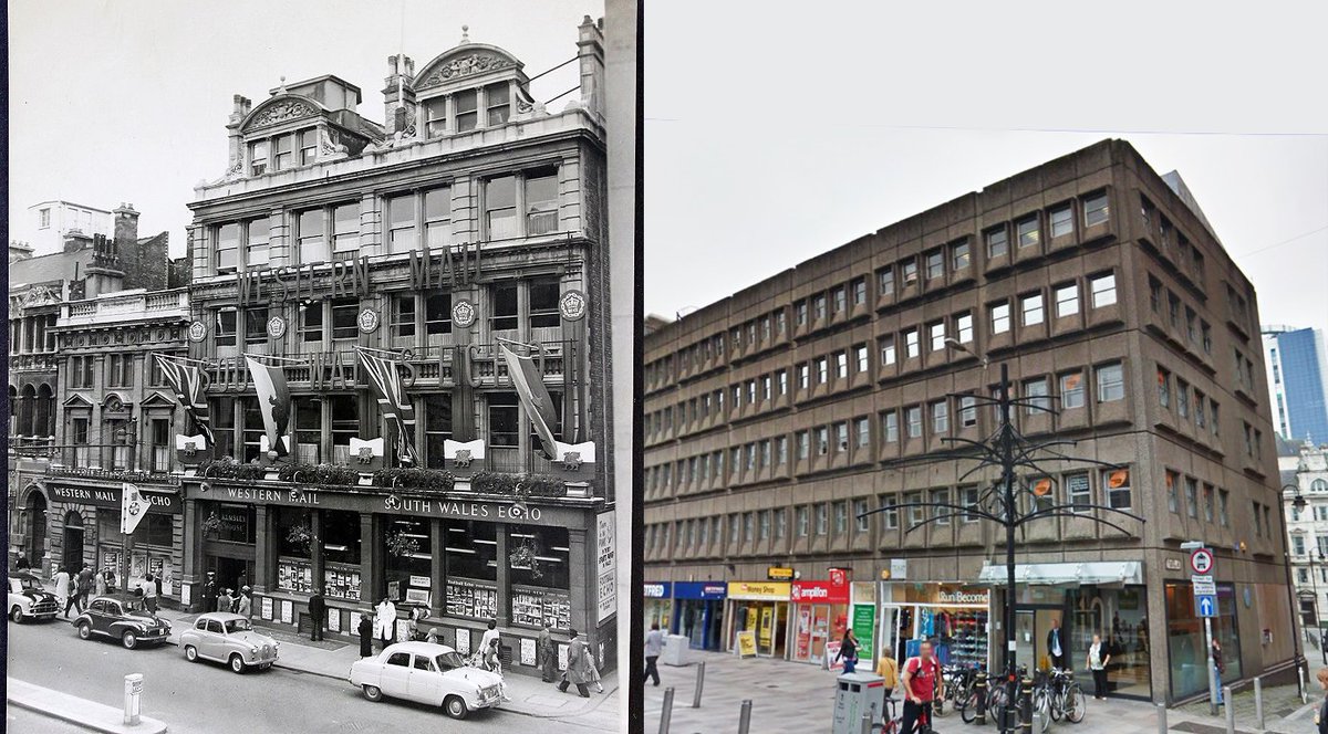 32) Western Mail Buildings St Mary St (now Golate House) - You know sometimes seeing a building like Golate House I never actually bothered to research what used to be there because I know, whatever it was, it would be 100x better than what is there now. Well, I was right...