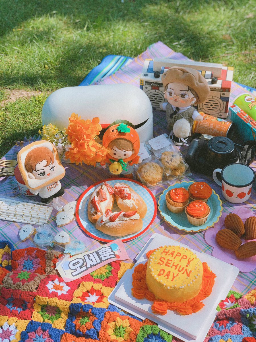IAM_L6KE's tweet photo. PICNIC🧺🍰
#SEHUN #세훈
#HAPPYSEHUNDAY https://t.co/E05qkYHORt