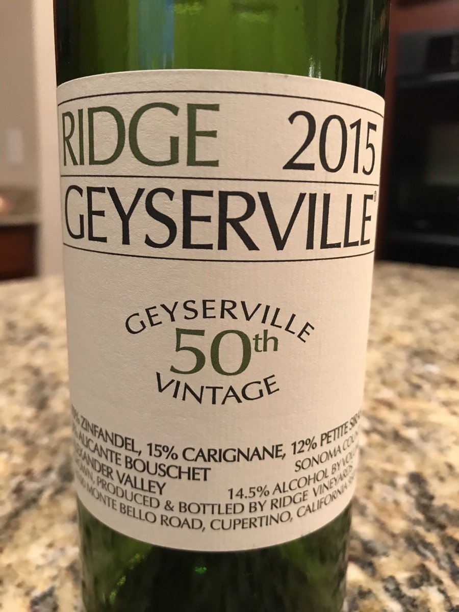 pturk13's tweet photo. #zintastic Ridge ‘15 Geyserville with atypical Easter lasagna.  @NWTomLee, @RidgeVineyards, #coronaviruswinechallenge https://t.co/NSAafrRwWD