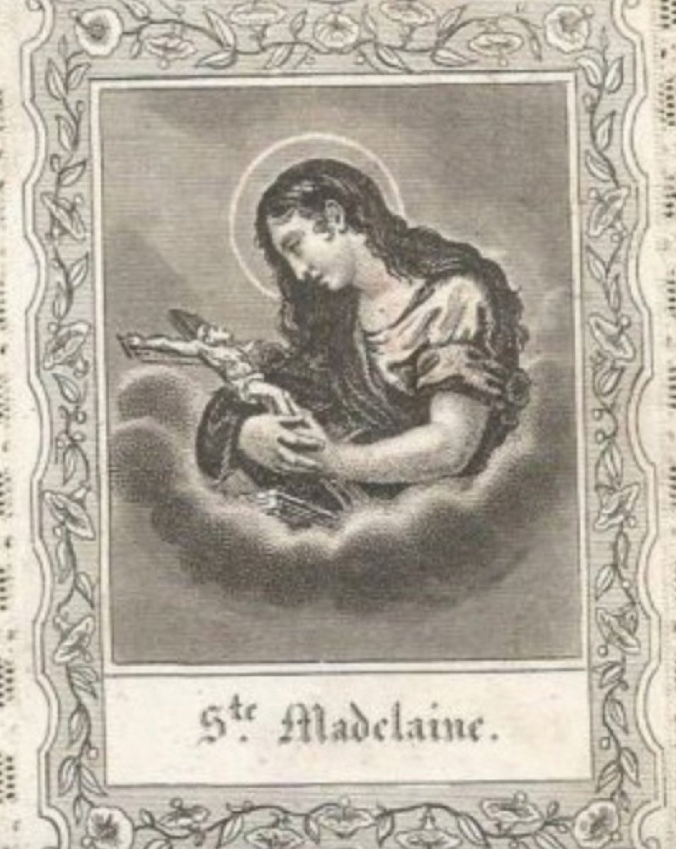 ShakesisterGrim's tweet photo. Saint Magdalene.
Holy card, artist unknown, 1866.
#Easter #TheMagdalene #Soul #Love #Art https://t.co/SZZt3Rvw9c