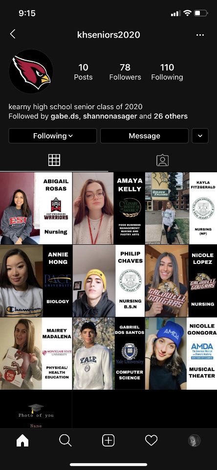 TheKearnian's tweet photo. Follow khseniors2020 on instagram for virtual decision day! https://t.co/5gVbNLrqGx