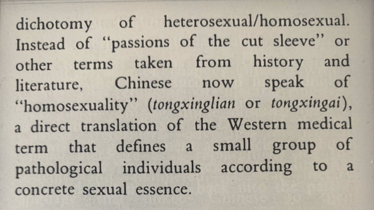 Changes in language = breaking youth off from the knowledge of the homosexual tradition (which was written in classical language and traditional script)