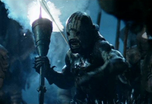 The greatest Lord of the Rings orcs. 1: "Meat's back on the menu" Uruk Hai. 2: Olympic torch runner Uruk Hai. 3: Sloth from Goonies general. 4: "Took a little tumble" warg rider with bolted-together face.