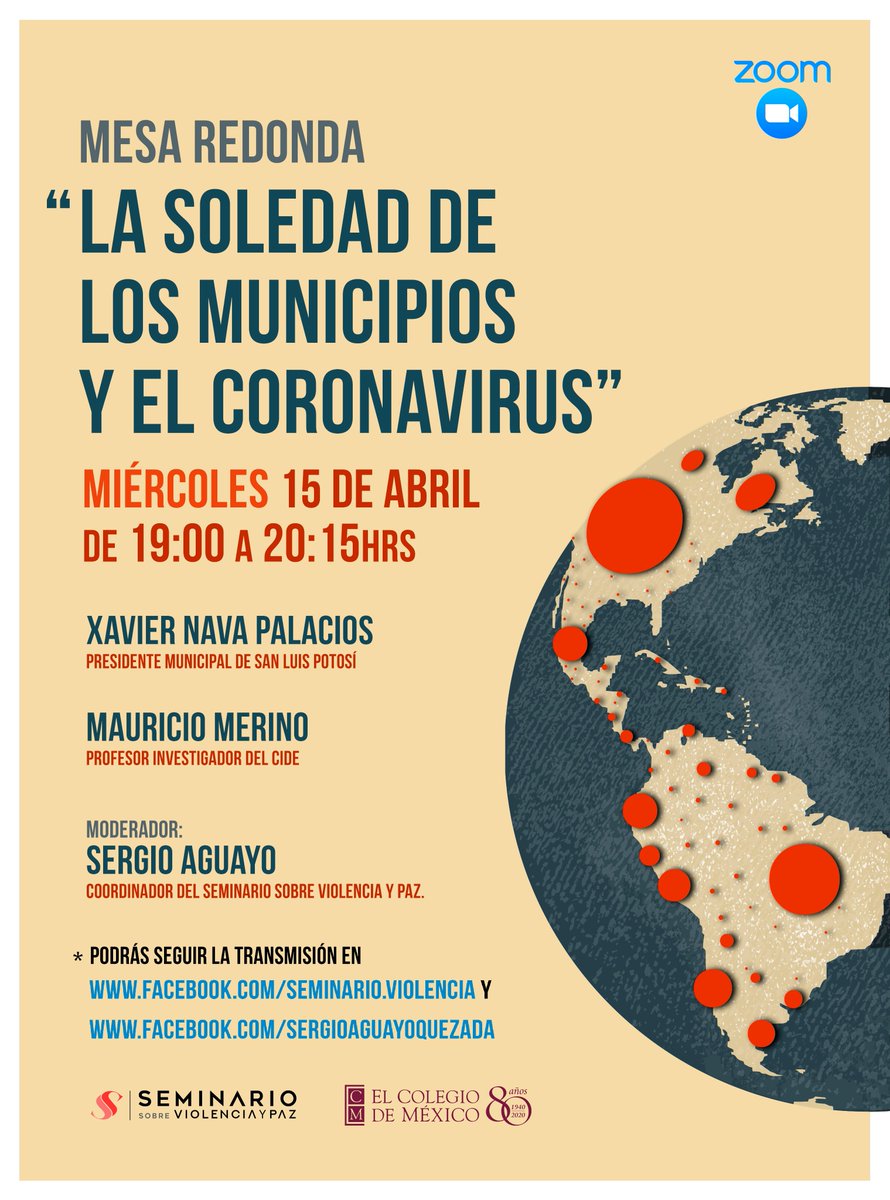 sergioaguayo's tweet photo. Nos vemos el miércoles. Mesa redonda en línea con @navaslp y @Merinohuerta @elcolmex @SViolenciayPaz https://t.co/X1YB8vNLRP