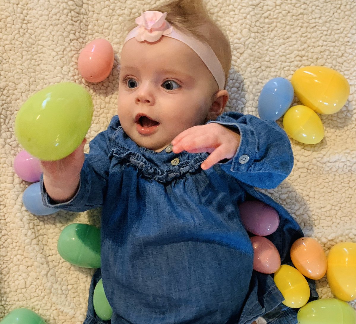 j_bredbenner's tweet photo. Happy Easter from the Bredbenner’s! #BabyBeBe https://t.co/kjcEDofIR7