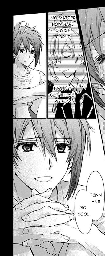 notice how Riku's fear of being abandoned by Iori just like Tenn shows here, as much as I never noticed it but Riku really does put them both under the same light oftentimes which brings us to the fact they both leave an impact on riku's feelings (tenn exceeding though)