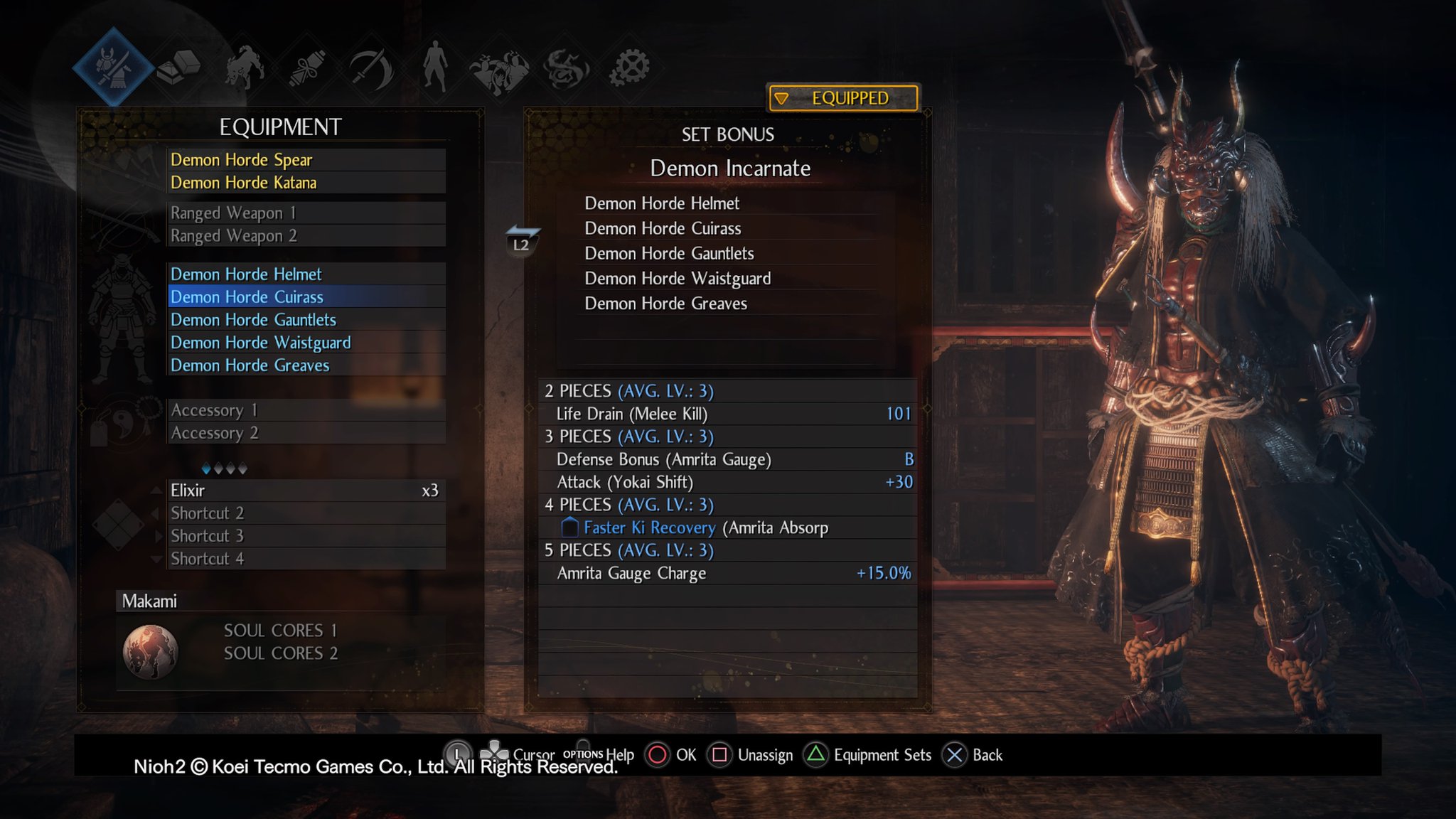klasse Emigrere Broderskab Team NINJA on Twitter: "Yokai hunters, lets take a quick moment to help  others with their equipment sets. Post your favorite or recommended build  and add #Nioh2Builds with a screenshot so others