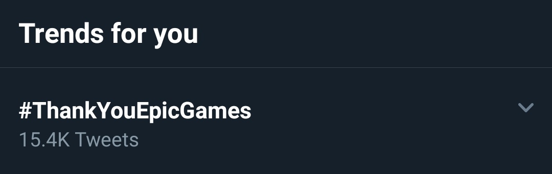  #RipFortnite is getting slower and  #ThankYouEpicGames is picking up the pace, it now has 15.4k Tweets and  #RipFortnite is at 66.1k Tweets currently! 