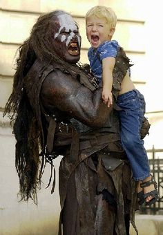 It's unfortunate that the attempts to rehabilitate the surviving Uruk Hai by turning them into child care professionals wasn't a complete success...