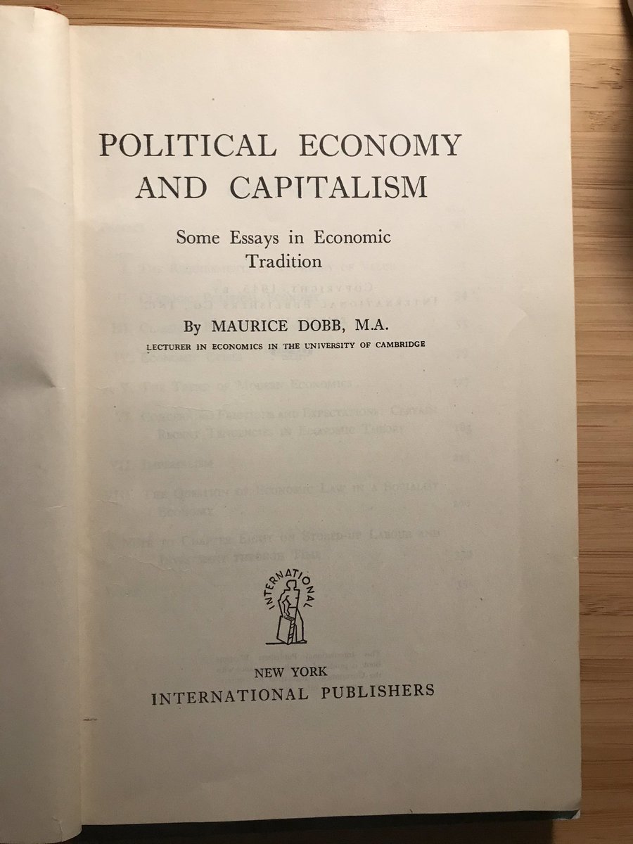 Maurice Dobb on economic planning (1960) and the economic law in a socialist economy (1945)