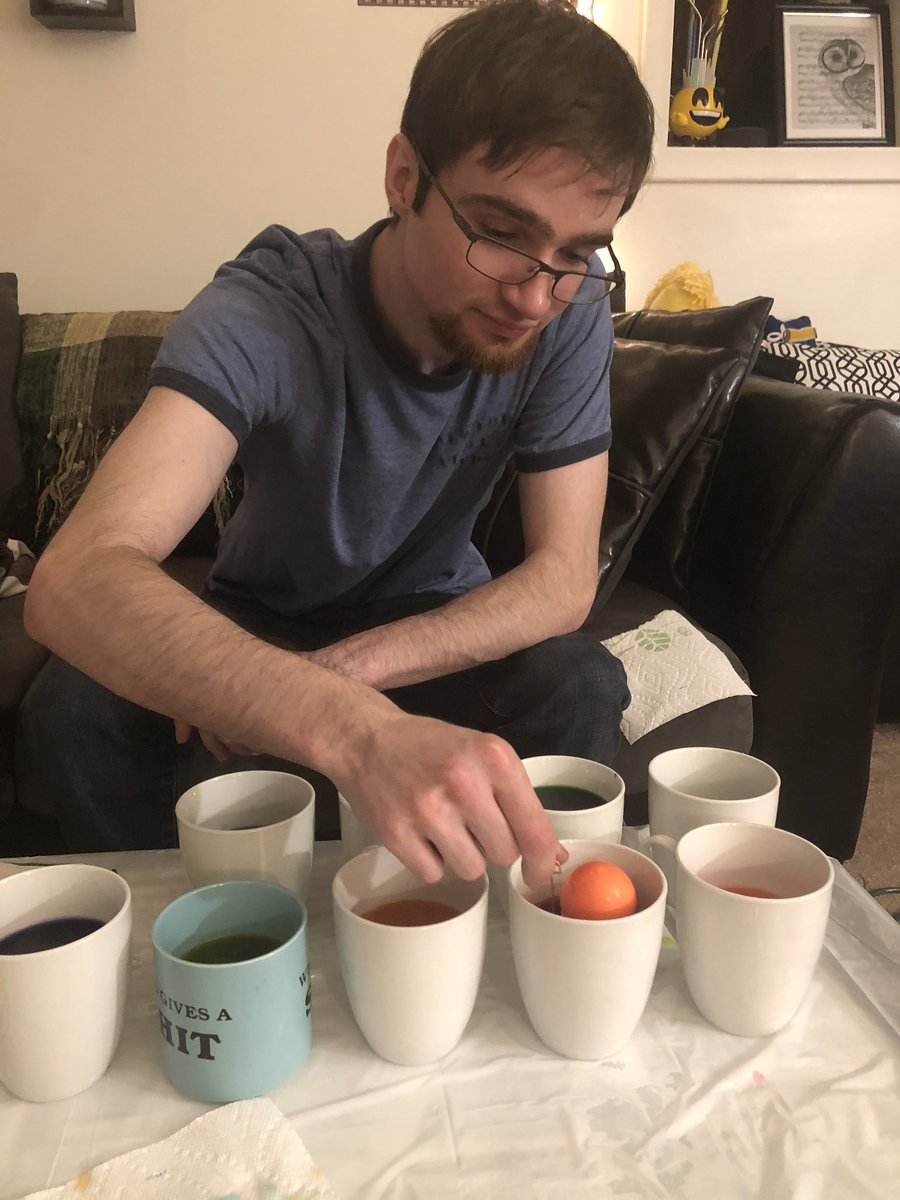 cheyennegypsy's tweet photo. Coloring eggs #easterinquarantine https://t.co/4HGwwN4b58