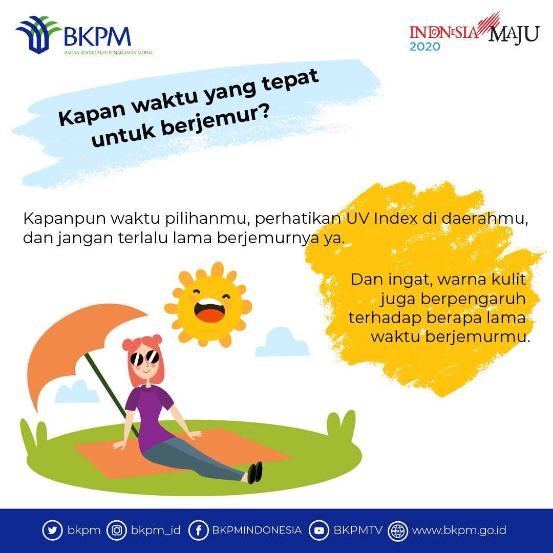 Kementerian Investasi Bkpm Twitterissa Selamat Pagi Investeam Sudah Berjemur Belum Hari Ini Sudah Tau Kan Banyak Manfaat Yang Kita Per Dari Berjemur Salah Satunya Untuk Memper Vit D3 Dan Meningkatkan Sistem Imun Yang