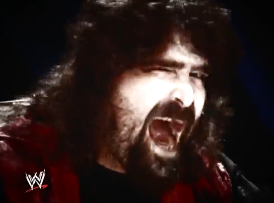 The Foley promo about his old hardcore days was great. "These were honorable men. They never spit in my face, they never took cheapshot, triple-team efforts to send me to the hospital. But the fact is, when I had the chance, I wrapped the arm in barbed wire and tore them apart!"