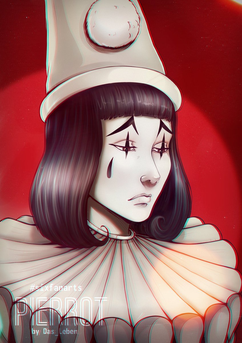 Пьеро грим рисунок