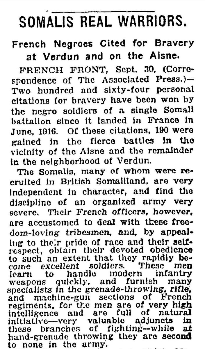 World War II notes from the France-front. The Italians didn't mess with Somalis neither the British, in fact, the British befriend them giving them access to trade across the empire.