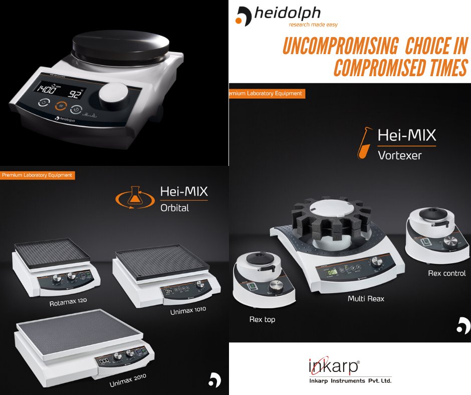 inkarpindia's tweet photo. Make uncompromising choices in compromising times!
Discuss with @inkarpindia to know more
@Heidolph_ #vortexer #researchmadeeasy #heidolphinstruments #heimix #multireax #multivortexer #shaker #heidolph #myheidolphlab #heitorque #overheadstirrer #chemistry #chemist #chemistrylab https://t.co/WktwXwvbCr