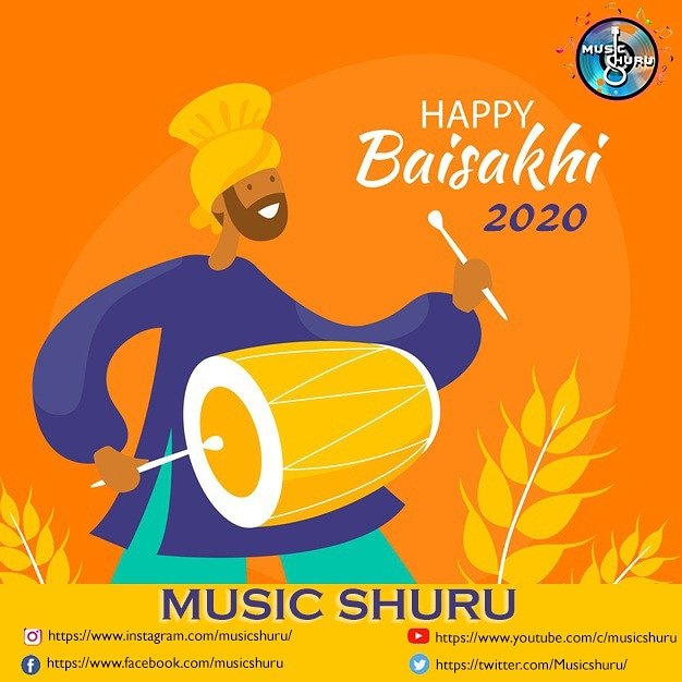 MusicShuru's tweet photo. Wish you all a very Happy Baisakhi 2020 | MUSIC SHURU https://t.co/Jtkp432pSR