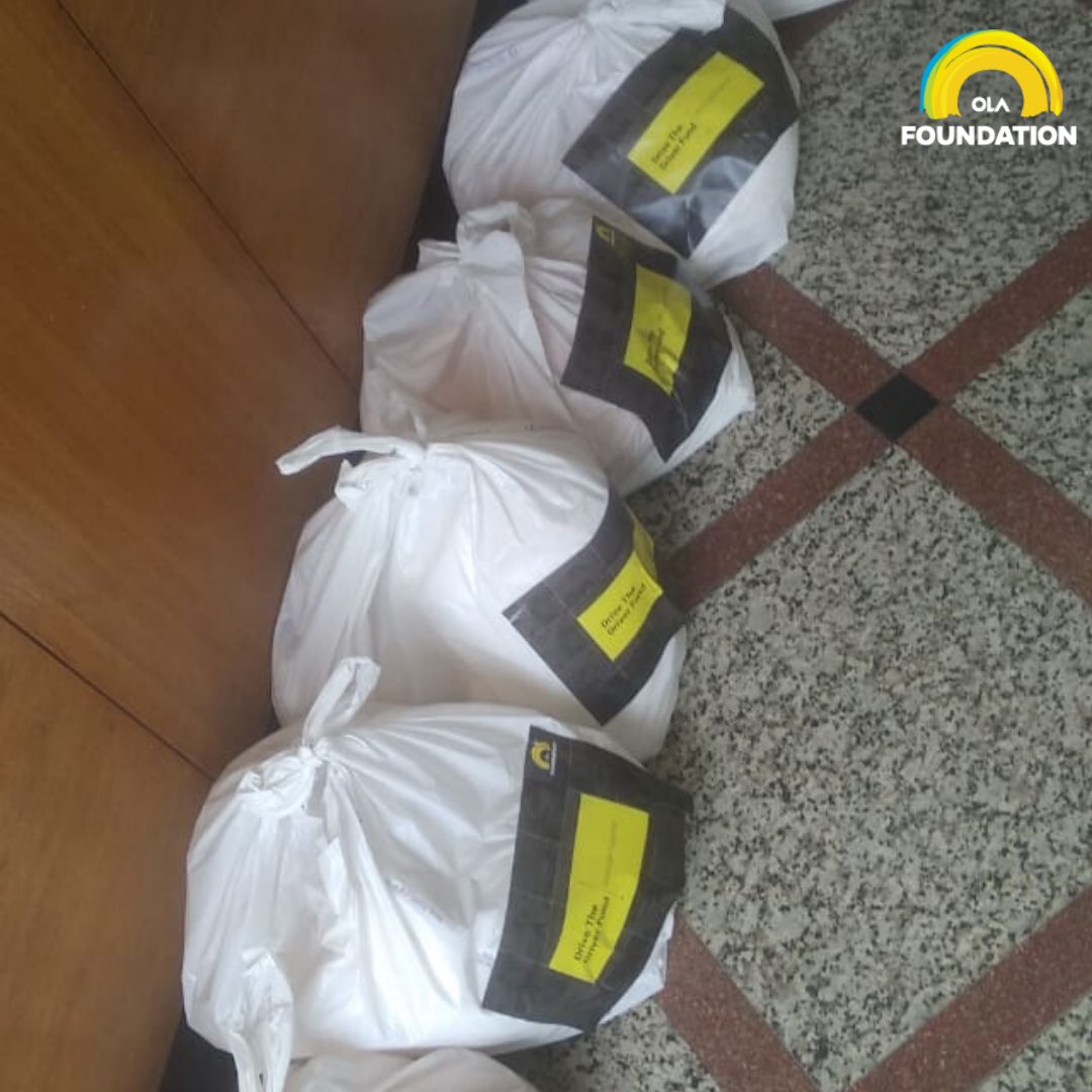 Olacabs's tweet photo. #DriveTheDriverFund Live Update: Essential supplies are reaching drivers in various cities across India through Ola Foundation’s partner network. Thank you so much for your generosity. Please continue to spread the word. The more we raise, the more we can help. #StrongerTogether https://t.co/M1ttcA5nC4