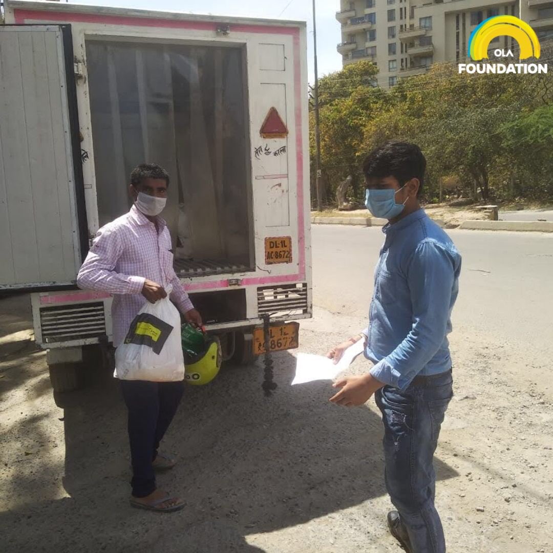 Olacabs's tweet photo. #DriveTheDriverFund Live Update: Essential supplies are reaching drivers in various cities across India through Ola Foundation’s partner network. Thank you so much for your generosity. Please continue to spread the word. The more we raise, the more we can help. #StrongerTogether https://t.co/M1ttcA5nC4