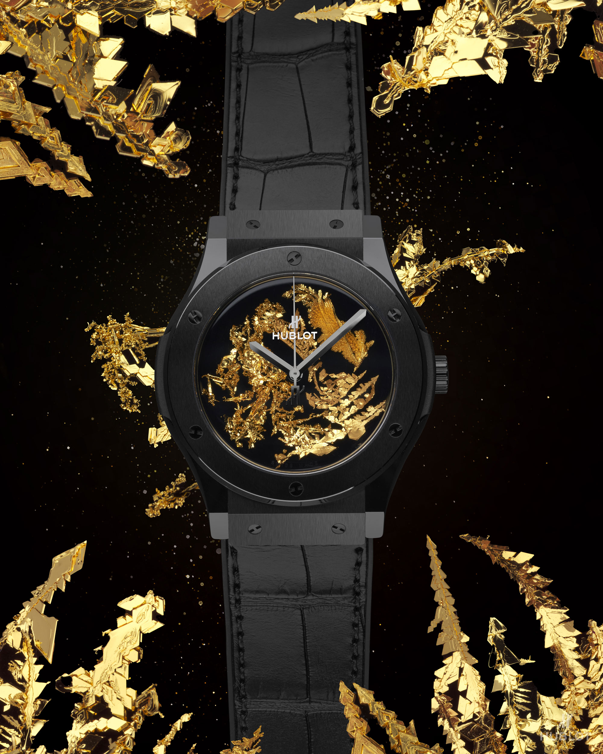 Hublot gold deals crystal