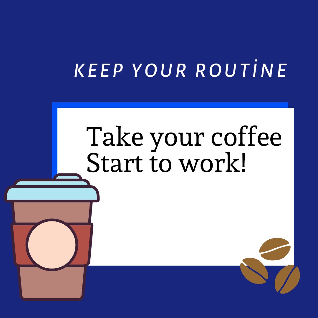 Keep your routines,when you are working at home!
#StayAtHome #StayConnected #EasterMonday
