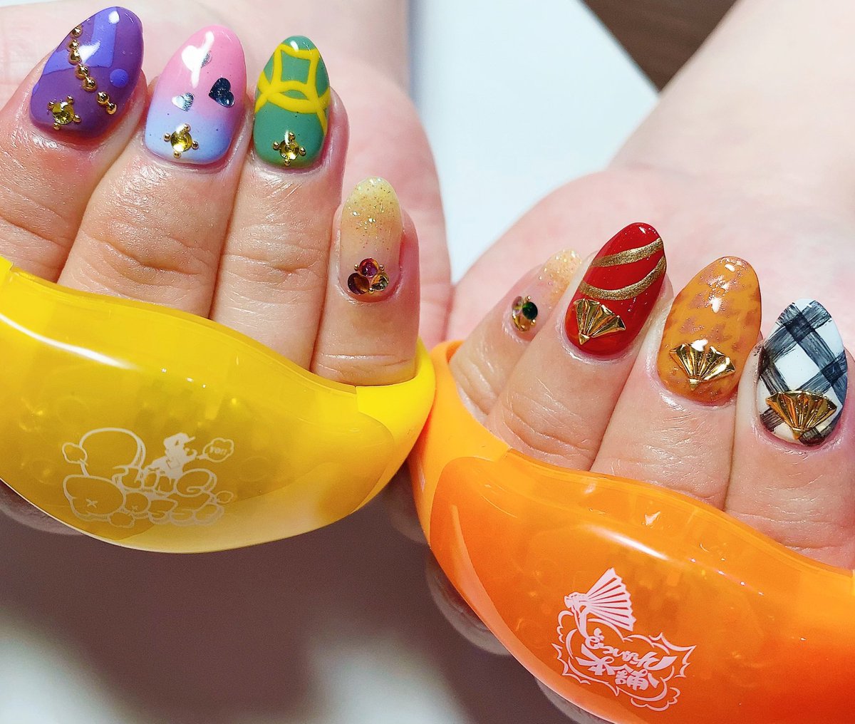 モチーフネイル 〗 ヒプノシスマイク🎤 💛Fling Posse & どついたれ