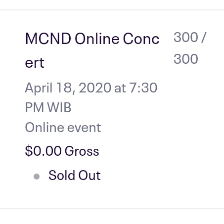 Batch 2 : Sold Out Thanks!be patient for the event next week,hope you'll attend the event
