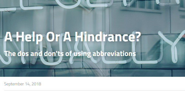 BaconEditing's tweet photo. Abbreviations are used a lot in research writing, but they don’t always help your reader. This post explains how abbreviations can improve the flow of your writing, and why it's sometimes best to leave them out...
#AcademicTwitter #AcademicChatter
https://t.co/5qEMaOlDd6 https://t.co/M589eyJeFz