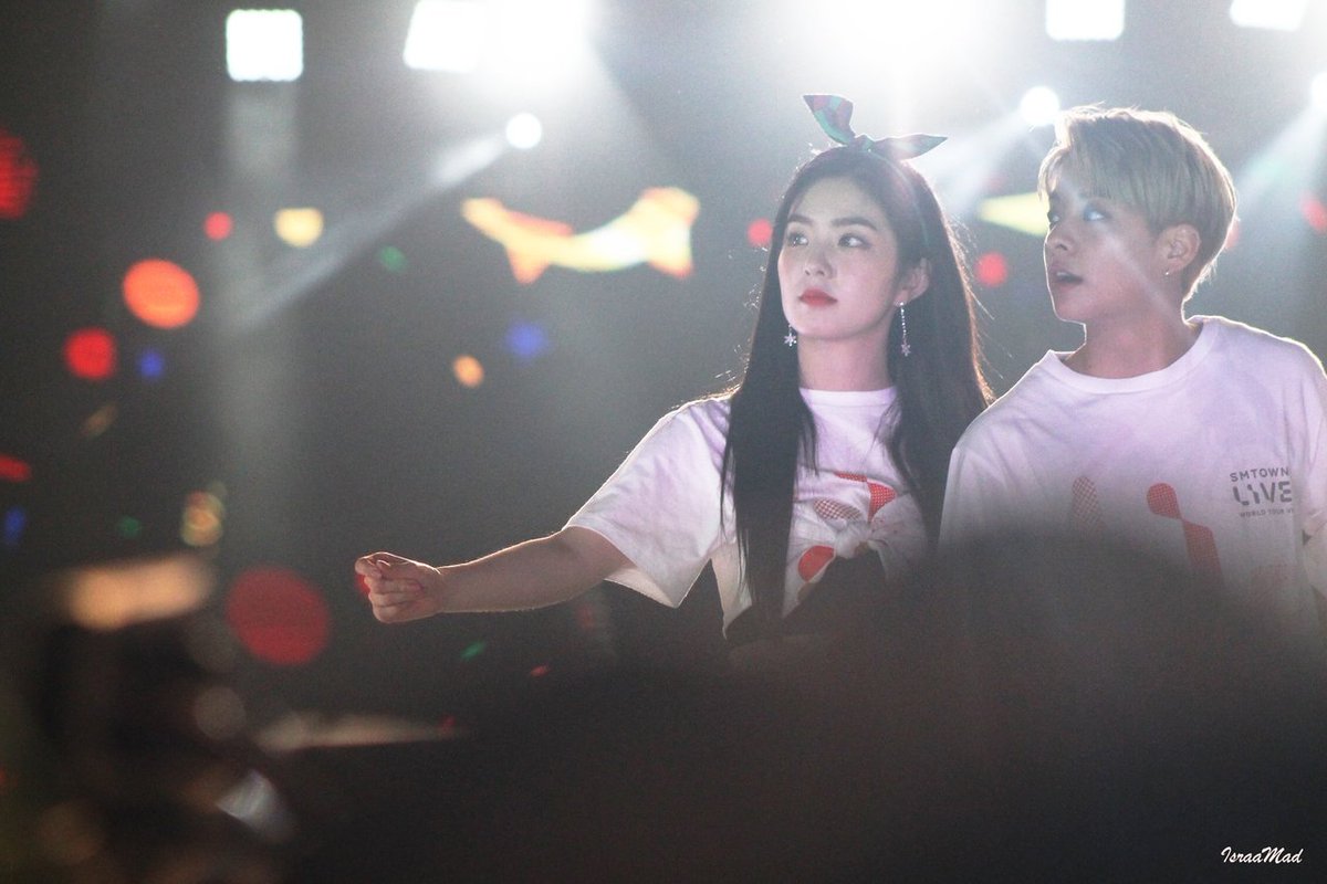 7. Irene and Amber at SM Town concert