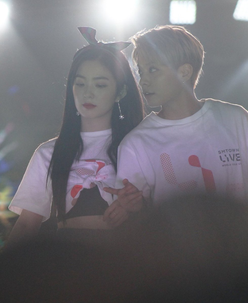 7. Irene and Amber at SM Town concert