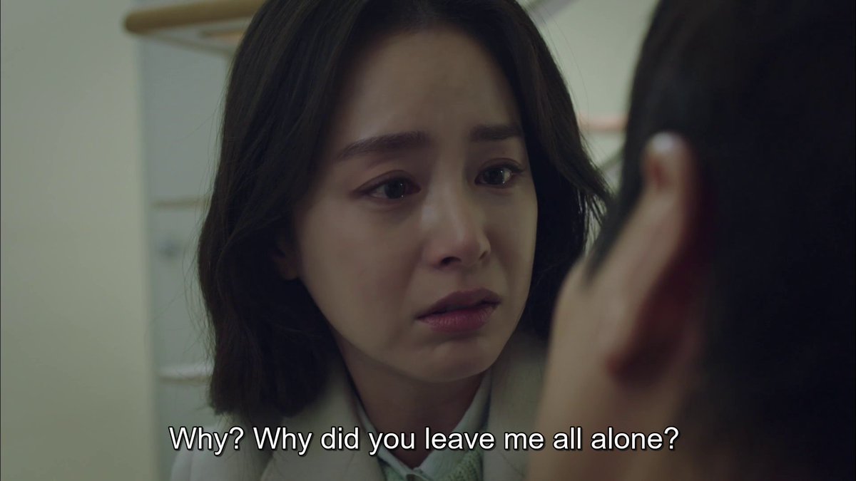 Johnnysology's tweet photo. One does not simply not to cry every 2 minutes in one ep of this drama
In this scene i cried my heart out
You can obviously see that he loves her sm, he still loves and this love didn't change the whole 5 years they were apart, he is not alive without her. 
#HiByeMama #KimTaeHee https://t.co/uiHjvKBYDo