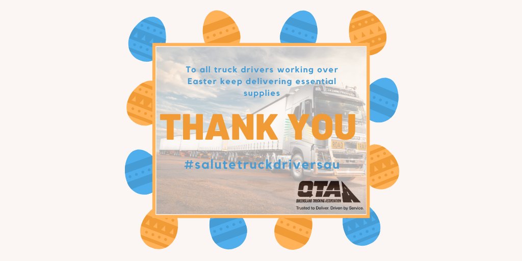 qta_trucking's tweet photo. Shout out to all #truckdriversau on the roads this easter.  Leading the #frontline on our roads during the #covid19aus pandemic.  #salutetruckdriversau #withouttrucksaustraliastops #withoutdriverstrucksstop https://t.co/20NvMrBPpI