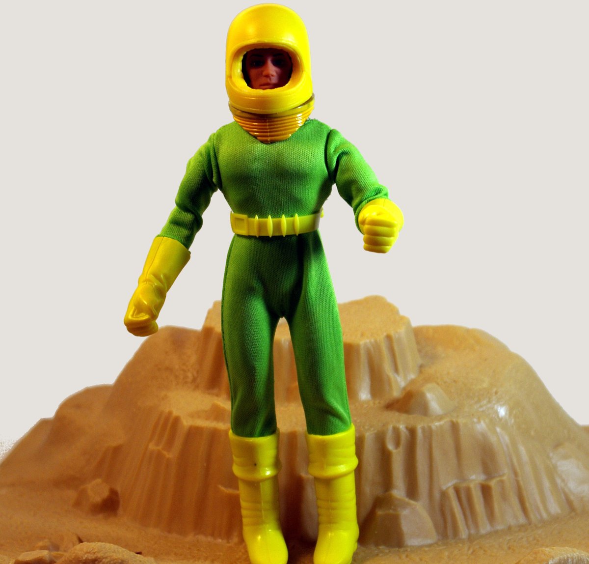 Some original custom  #mego style toys, this time Golden Age Super Heroes by  #fletcherHanks and  #basilWolverton, Spacehawk, Fantomah, and Stardust The Super Wizard from our Earth's First Comic Book Heroes line. Fantomah is probably the first super powered woman in comics!