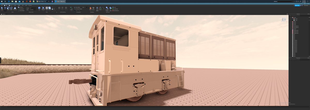 Atlas 35T EC industrial locomotive (real reference pictures provided vs. my 1 day project)