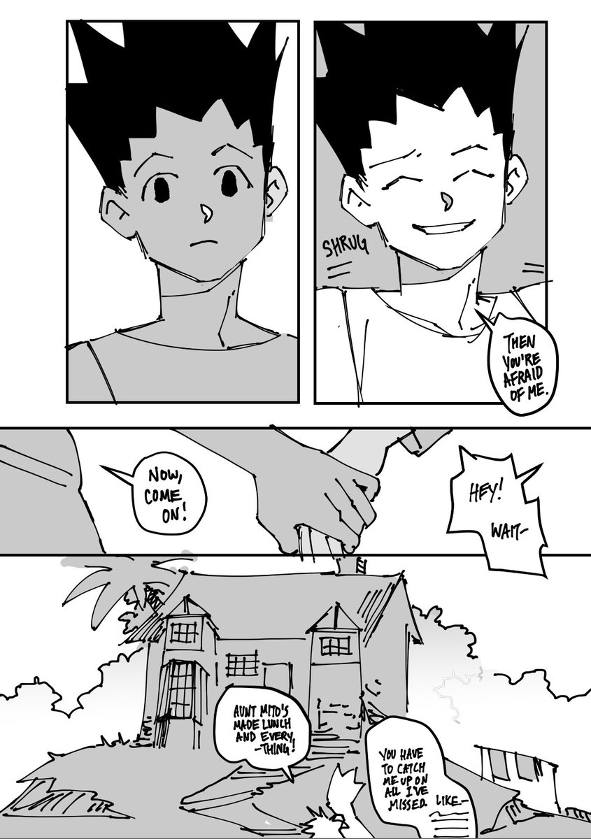theyoungdoyler's tweet photo. [hxh] gon + killua reunion. drew this a few months ago https://t.co/UqgqlA2Xw1