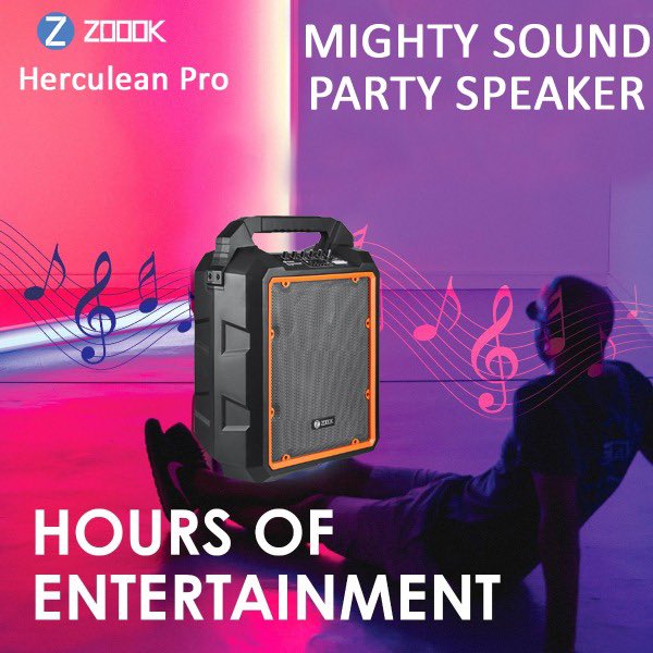 Zoook_India's tweet photo. Mighty sound and booming bass makes #Zoook Rocker #HerculeanPro a smart choice for any party..😍🤘

Have a look👉 https://t.co/m3f8Zg4otL

#ZoookIndia #bluetoothspeaker #Bestbluetoothspeakers #bluetoothaudio #BestPartyspeaker #karaokeparty #karaoketime #OutdoorSpeaker https://t.co/quhOMU7JQL