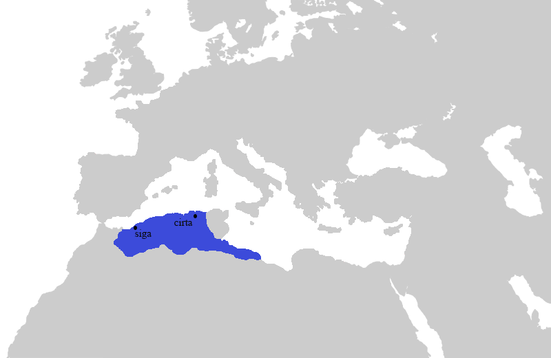 The Kingdom of Numidia now possessed several prosperous cities that used to belong to Carthage, like Bona and Lebidah.After the death of Masinissa, Scipio divided the functions of government among the three heirs. After two of them died, Micipsa ruled alone.