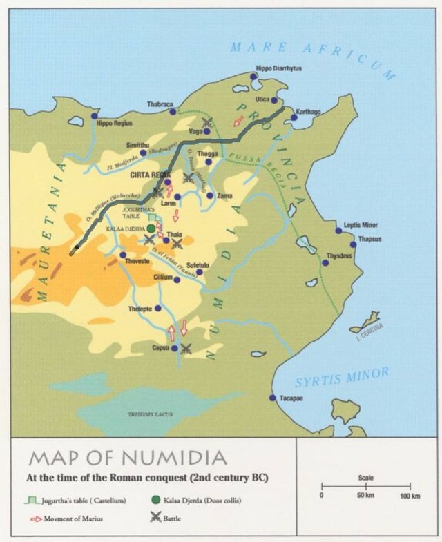 The Kingdom of Numidia now possessed several prosperous cities that used to belong to Carthage, like Bona and Lebidah.After the death of Masinissa, Scipio divided the functions of government among the three heirs. After two of them died, Micipsa ruled alone.