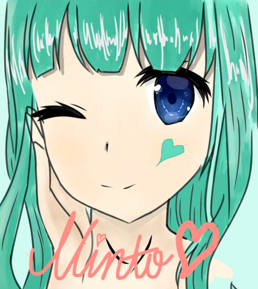 Anna_AVABEL's tweet photo. 友達に描いてあげたやつ完成(*´`) https://t.co/P48GZFiN2A