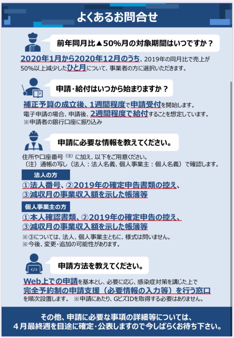 化 twitter 持続 給付 金