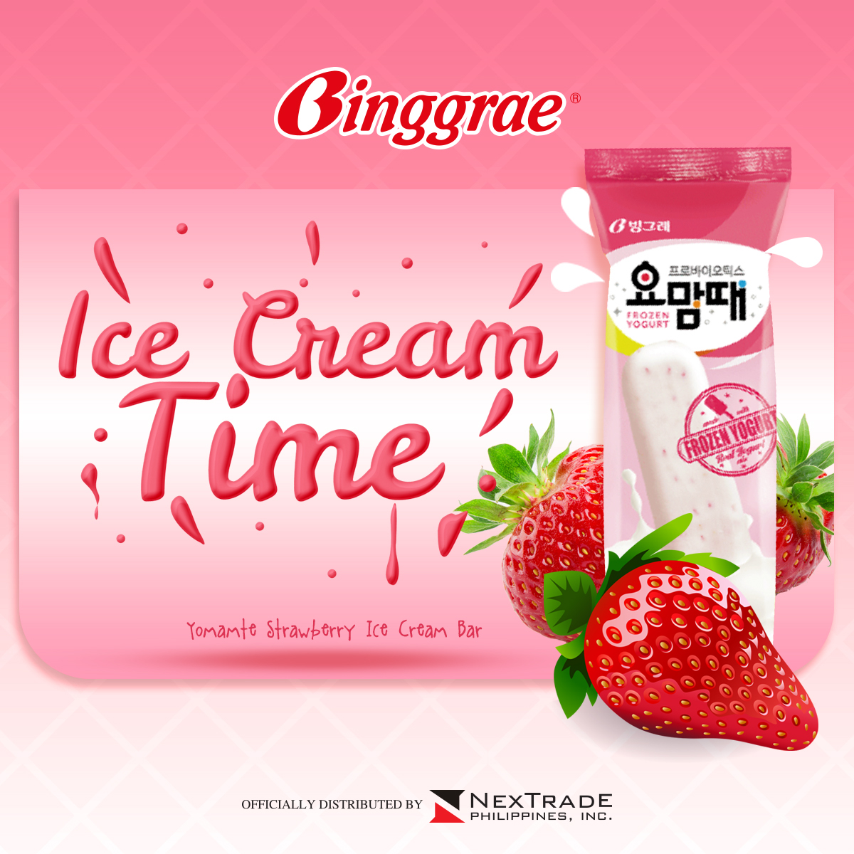 binggraeph's tweet photo. It’s always ice cream weather  😎                                             

#AnyTimeIceCreamTime #HelloSummer
#BingSmile
#YomamteStrawberry
#BinggraePh 
#NextradePh https://t.co/lluoIBfhB7