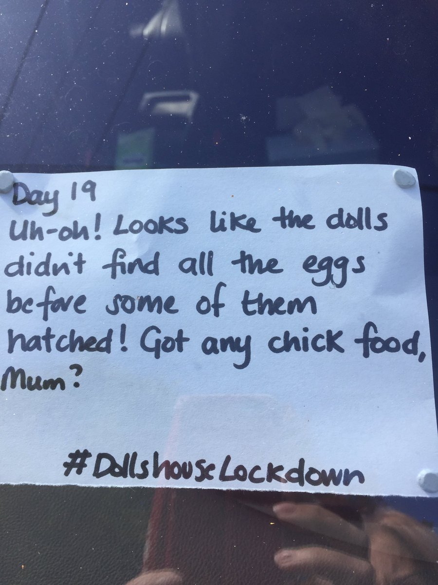 Day 19 Uh oh, the chocolate coma kicked in before the egg hunt finished. New pets maybe?  #DollshouseLockdown  #nzlockdown