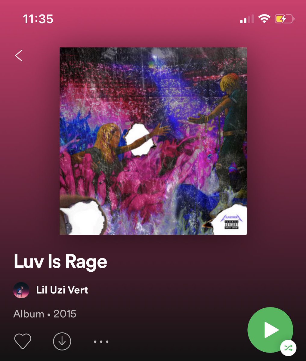 LUV is rage favorite songs: paradise, top, 7AM (first uzi song i heard and will always hold a special place in my heart)